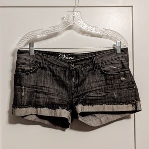 Vans Grey Denim Shorts (Authentic ~2010)